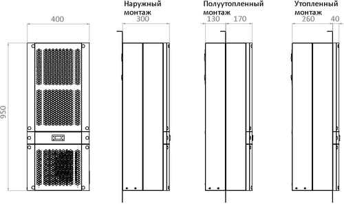 Фото №3 «Настенный шкафной кондиционер Nordsar RU2W-1000 (380)ID»